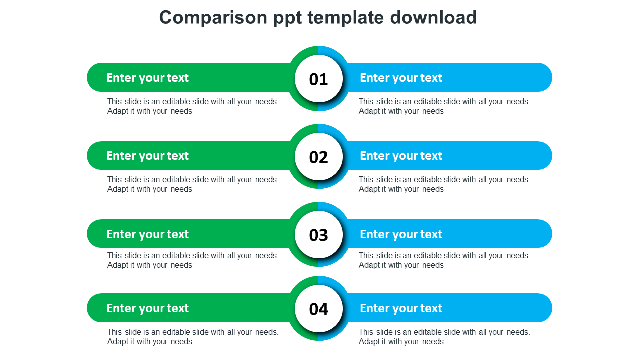 Effective Comparison PPT Template Download